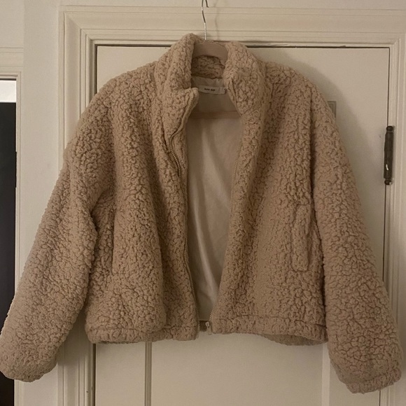 Sherpa zip up modern reformation jacket - Picture 2 of 7